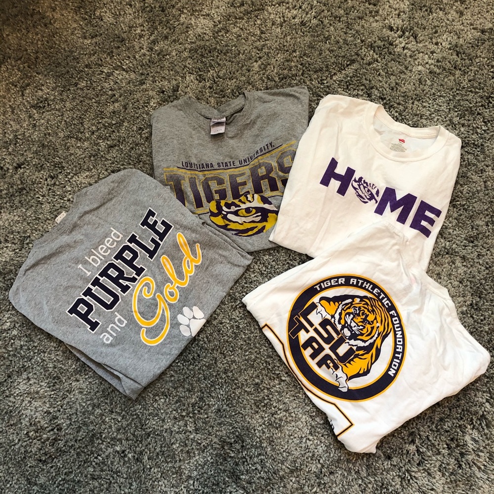 LSU T-SHIRT BUNDLE 4 SHIRTS